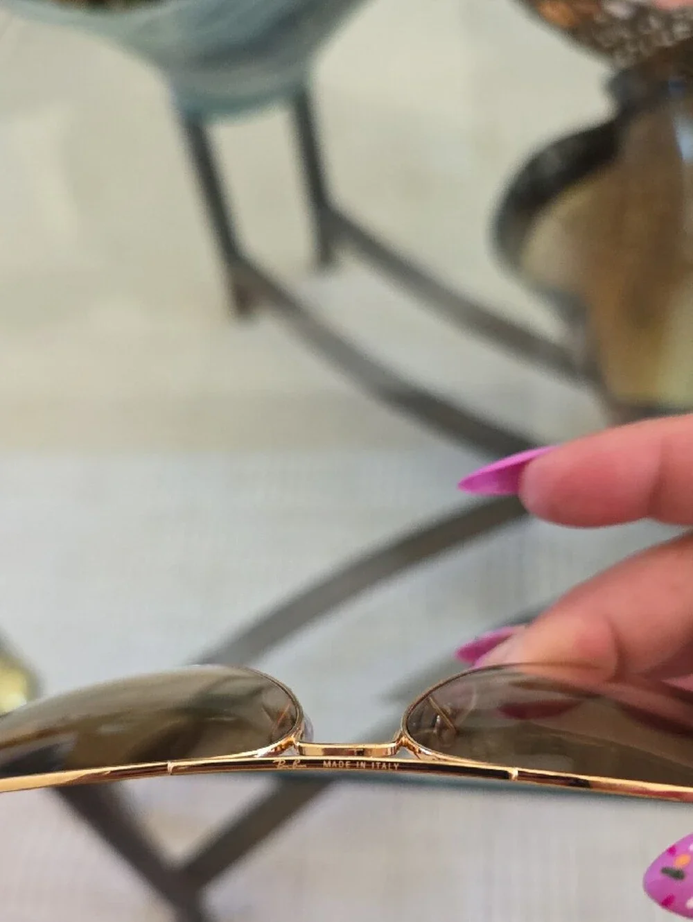 RAY BAN RB3025 001/51 GOLD AVIATOR 62-14 ITALY LARGE sunglasses